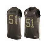 Men's Nike Cincinnati Bengals #51 Kevin Minter Limited Green Salute to Service Tank Top NFL Jersey