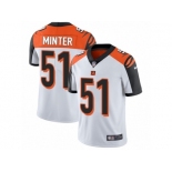 Men's Nike Cincinnati Bengals #51 Kevin Minter Vapor Untouchable Limited White NFL Jersey