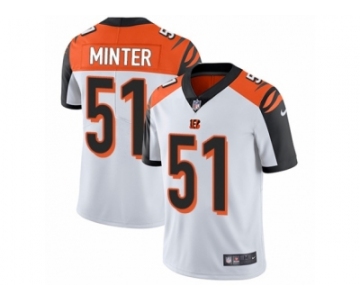 Men's Nike Cincinnati Bengals #51 Kevin Minter Vapor Untouchable Limited White NFL Jersey