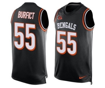 Men's Nike Cincinnati Bengals #55 Vontaze Burfict Limited Black Player Name & Number Tank Top NFL Jersey