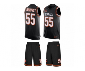 Men's Nike Cincinnati Bengals #55 Vontaze Burfict Limited Black Tank Top Suit NFL Jersey