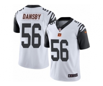 Men's Nike Cincinnati Bengals #56 Karlos Dansby Limited White Rush NFL Jersey