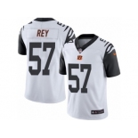 Men's Nike Cincinnati Bengals #57 Vincent Rey Limited White Rush NFL Jersey