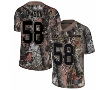 Men's Nike Cincinnati Bengals #58 Carl Lawson Limited Camo Rush Realtree NFL Jersey