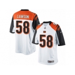 Men's Nike Cincinnati Bengals #58 Carl Lawson Limited White NFL Jersey