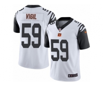 Men's Nike Cincinnati Bengals #59 Nick Vigil Limited White Rush NFL Jersey