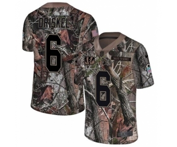 Men's Nike Cincinnati Bengals #6 Jeff Driskel Limited Camo Rush Realtree NFL Jersey