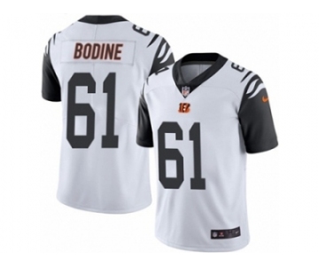 Men's Nike Cincinnati Bengals #61 Russell Bodine Limited White Rush NFL Jersey