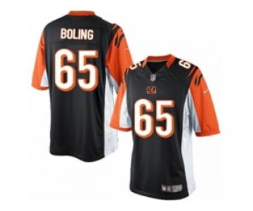 Men's Nike Cincinnati Bengals #65 Clint Boling Limited Black Team Color NFL Jersey