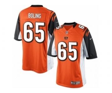 Men's Nike Cincinnati Bengals #65 Clint Boling Limited Orange Alternate NFL Jersey