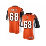 Men's Nike Cincinnati Bengals #68 Kevin Zeitler Limited Orange Alternate NFL Jersey