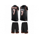 Men's Nike Cincinnati Bengals #7 Boomer Esiason Limited Black Tank Top Suit NFL Jersey