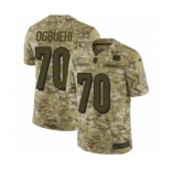 Men's Nike Cincinnati Bengals #70 Cedric Ogbuehi Limited Camo 2018 Salute to Service NFL Jersey