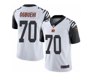 Men's Nike Cincinnati Bengals #70 Cedric Ogbuehi Limited White Rush NFL Jersey