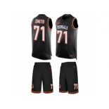 Men's Nike Cincinnati Bengals #71 Andre Smith Limited Black Tank Top Suit NFL Jersey