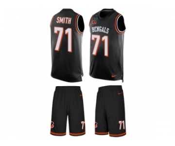 Men's Nike Cincinnati Bengals #71 Andre Smith Limited Black Tank Top Suit NFL Jersey