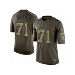 Men's Nike Cincinnati Bengals #71 Andre Smith Limited Green Salute to Service NFL Jersey