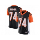 Men's Nike Cincinnati Bengals #74 Jake Fisher Vapor Untouchable Limited Black Team Color NFL Jersey