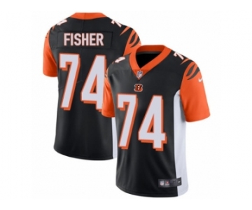 Men's Nike Cincinnati Bengals #74 Jake Fisher Vapor Untouchable Limited Black Team Color NFL Jersey