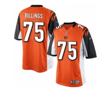 Men's Nike Cincinnati Bengals #75 Andrew Billings Limited Orange Alternate NFL Jersey