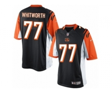 Men's Nike Cincinnati Bengals #77 Andrew Whitworth Limited Black Team Color NFL Jersey