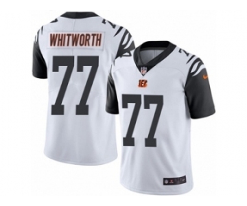 Men's Nike Cincinnati Bengals #77 Andrew Whitworth Limited White Rush NFL Jersey