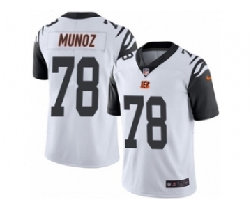 Men's Nike Cincinnati Bengals #78 Anthony Munoz Limited White Rush NFL Jersey