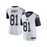 Men's Nike Cincinnati Bengals #81 Tyler Kroft Limited White Rush NFL Jersey