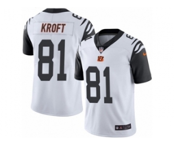 Men's Nike Cincinnati Bengals #81 Tyler Kroft Limited White Rush NFL Jersey