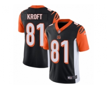 Men's Nike Cincinnati Bengals #81 Tyler Kroft Vapor Untouchable Limited Black Team Color NFL Jersey