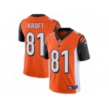 Men's Nike Cincinnati Bengals #81 Tyler Kroft Vapor Untouchable Limited Orange Alternate NFL Jersey