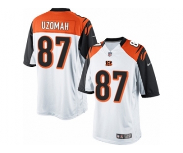 Men's Nike Cincinnati Bengals #87 C.J. Uzomah Limited White NFL Jersey