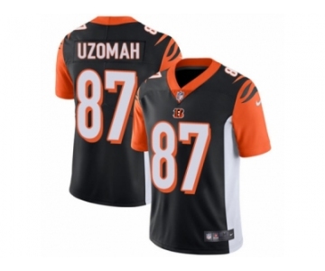 Men's Nike Cincinnati Bengals #87 C.J. Uzomah Vapor Untouchable Limited Black Team Color NFL Jersey