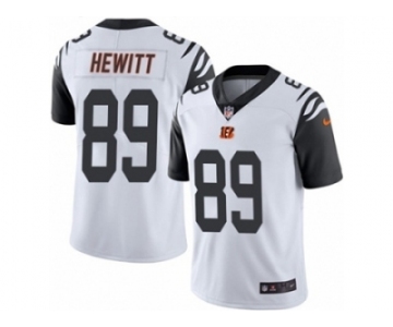 Men's Nike Cincinnati Bengals #89 Ryan Hewitt Limited White Rush NFL Jersey