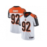 Men's Nike Cincinnati Bengals #92 Pat Sims Vapor Untouchable Limited White NFL Jersey