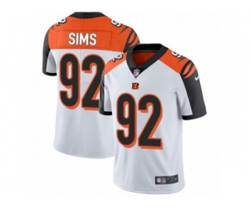 Men's Nike Cincinnati Bengals #92 Pat Sims Vapor Untouchable Limited White NFL Jersey