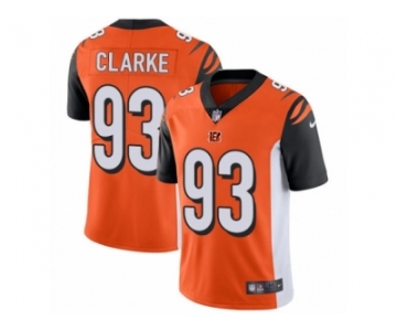 Men's Nike Cincinnati Bengals #93 Will Clarke Vapor Untouchable Limited Orange Alternate NFL Jersey