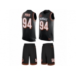 Men's Nike Cincinnati Bengals #94 Domata Peko Limited Black Tank Top Suit NFL Jersey