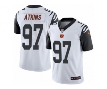 Men's Nike Cincinnati Bengals #97 Geno Atkins Limited White Rush NFL Jersey