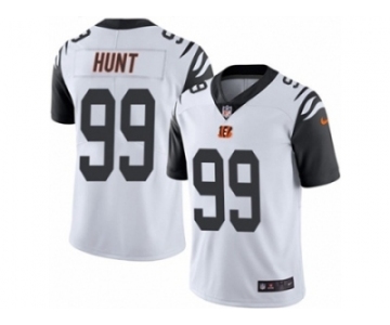 Men's Nike Cincinnati Bengals #99 Margus Hunt Limited White Rush NFL Jersey