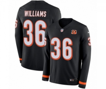 Nike Cincinnati Bengals #36 Shawn Williams Limited Black Therma Long Sleeve NFL Jersey