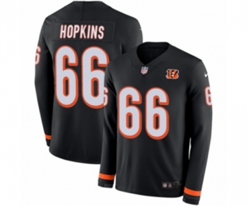 Nike Cincinnati Bengals #66 Trey Hopkins Limited Black Therma Long Sleeve NFL Jersey