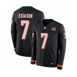 Nike Cincinnati Bengals #7 Boomer Esiason Limited Black Therma Long Sleeve NFL Jersey