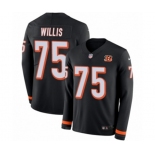 Nike Cincinnati Bengals #75 Jordan Willis Limited Black Therma Long Sleeve NFL Jersey