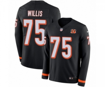 Nike Cincinnati Bengals #75 Jordan Willis Limited Black Therma Long Sleeve NFL Jersey