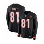 Nike Cincinnati Bengals #81 Tyler Kroft Limited Black Therma Long Sleeve NFL Jersey