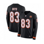 Nike Cincinnati Bengals #83 Tyler Boyd Limited Black Therma Long Sleeve NFL Jersey