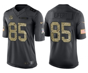 Nike Cincinnati Bengals #85 Tyler Eifert Men's Stitched Black NFL Salute to Service Limited Jerseys