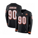 Nike Cincinnati Bengals #90 Michael Johnson Limited Black Therma Long Sleeve NFL Jersey