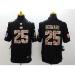 nike nfl jerseys cincinnati bengals #25 bernard black[salute to service limited]